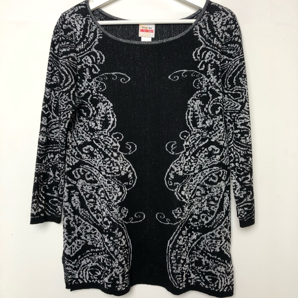 Ruby rd. Pullover Sweater/Tunic Size Medium